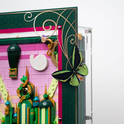 Wall Mounted Display Case for LEGO® Wicked: Emerald City Wall Art (75685)