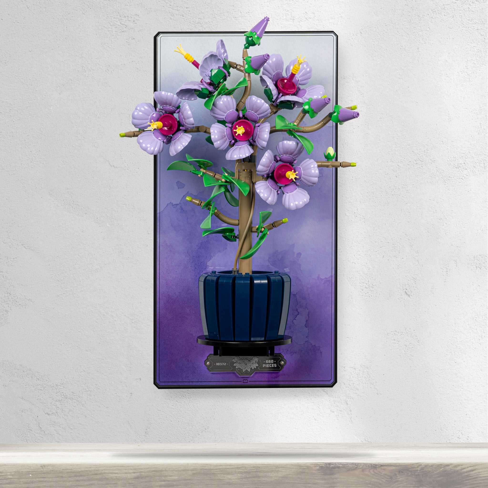 Wall Mounted Display Stand for LEGO® Botanicals Hibiscus (10372)