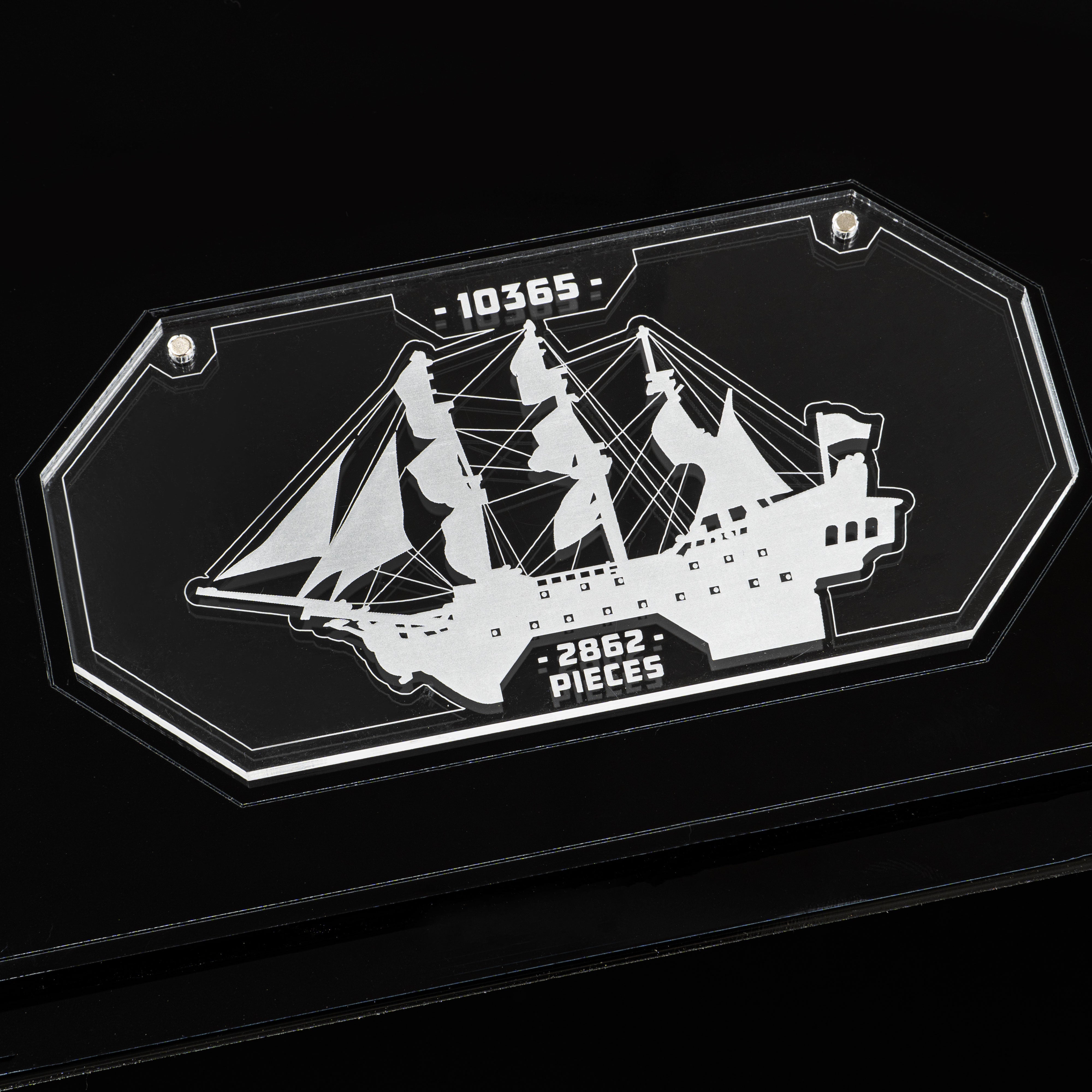 Display Case for LEGO® Icons: Captain Jack Sparrow's Pirate Ship (10365)