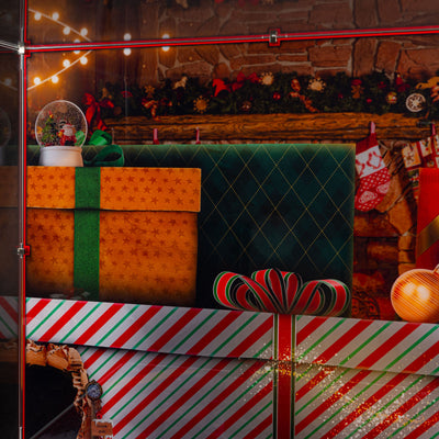 Limited Edition Display Case for LEGO® Family Christmas Tree Decoration (41843) & Holiday Express Train (10361)