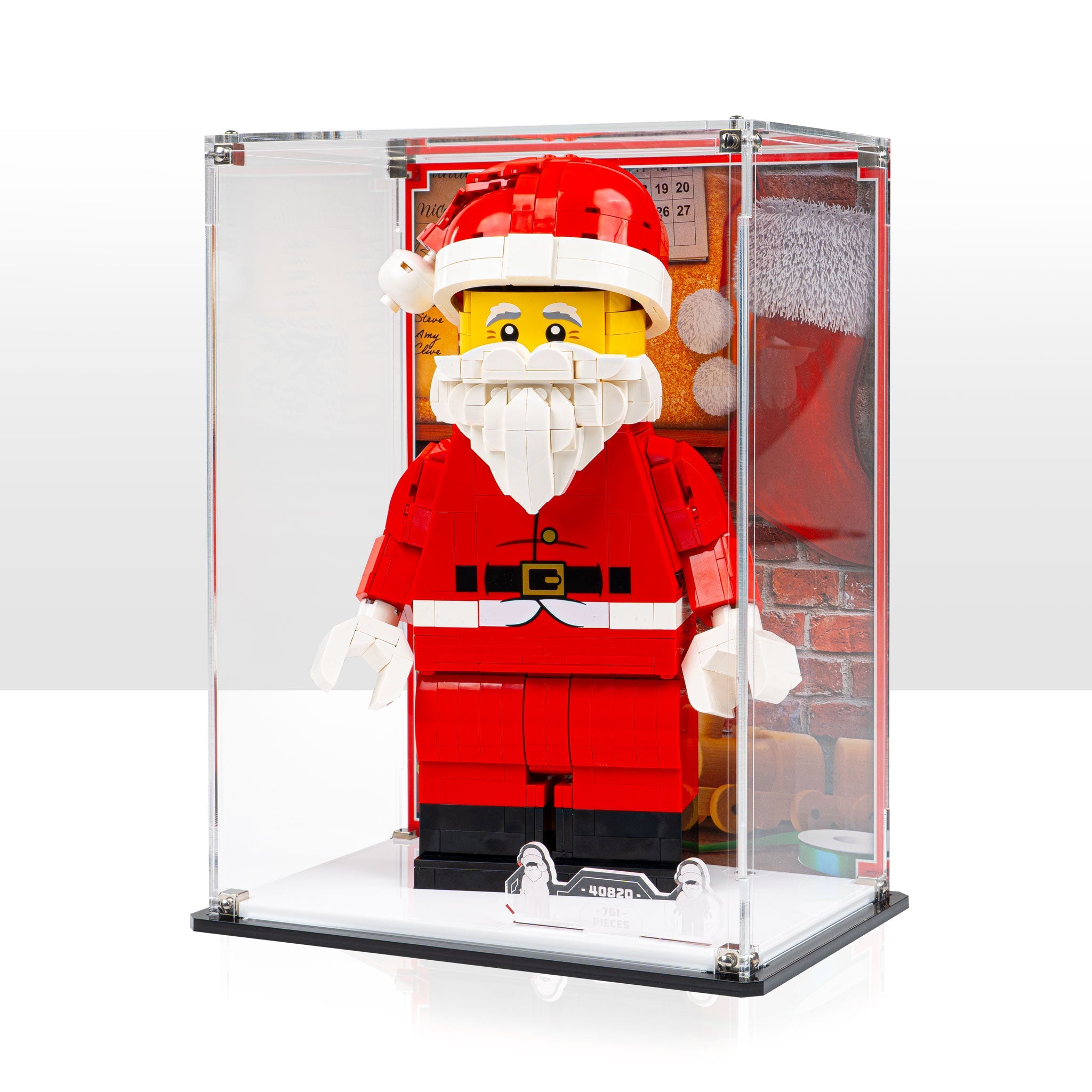 Display Case for LEGO® Up-Scaled Santa Minifigure (40820)