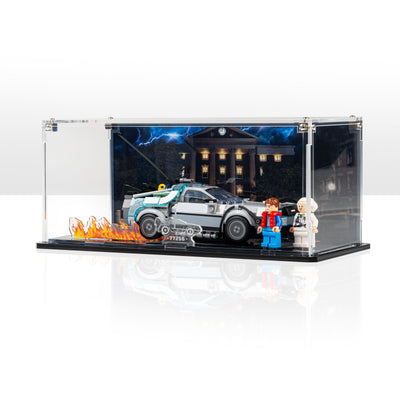 Display Case for LEGO® Speed Champions: Time Machine from Back to the Future (77256)