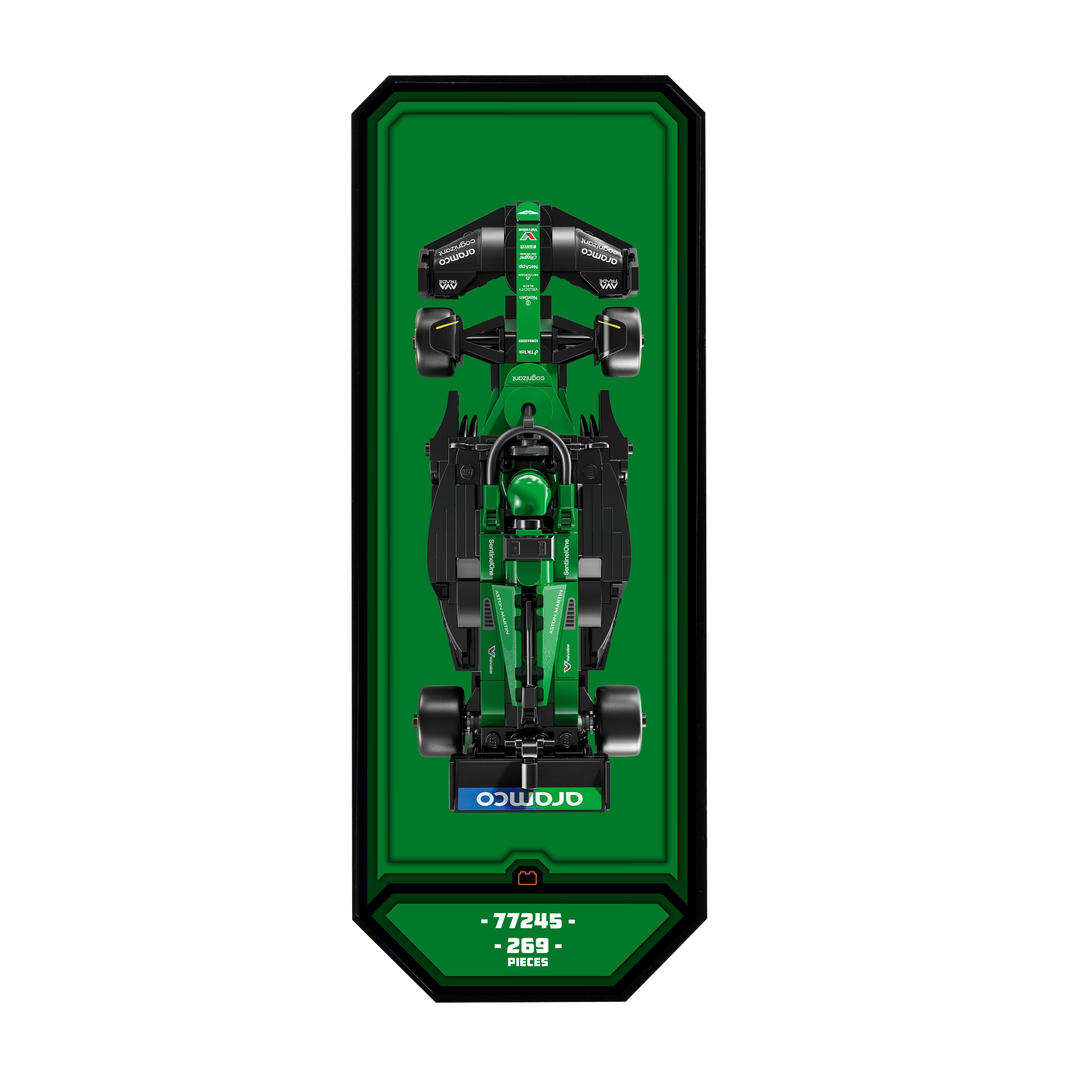 Wall Mountable Display Plinth for LEGO® Speed Champions: Formula 1 Range