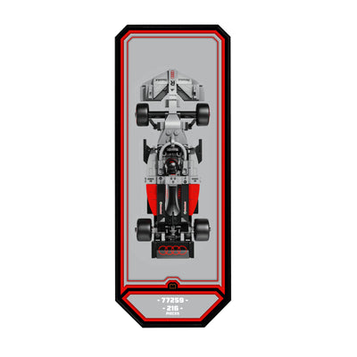 Wall Mountable Display Plinth for LEGO® Speed Champions: Formula 1 Range