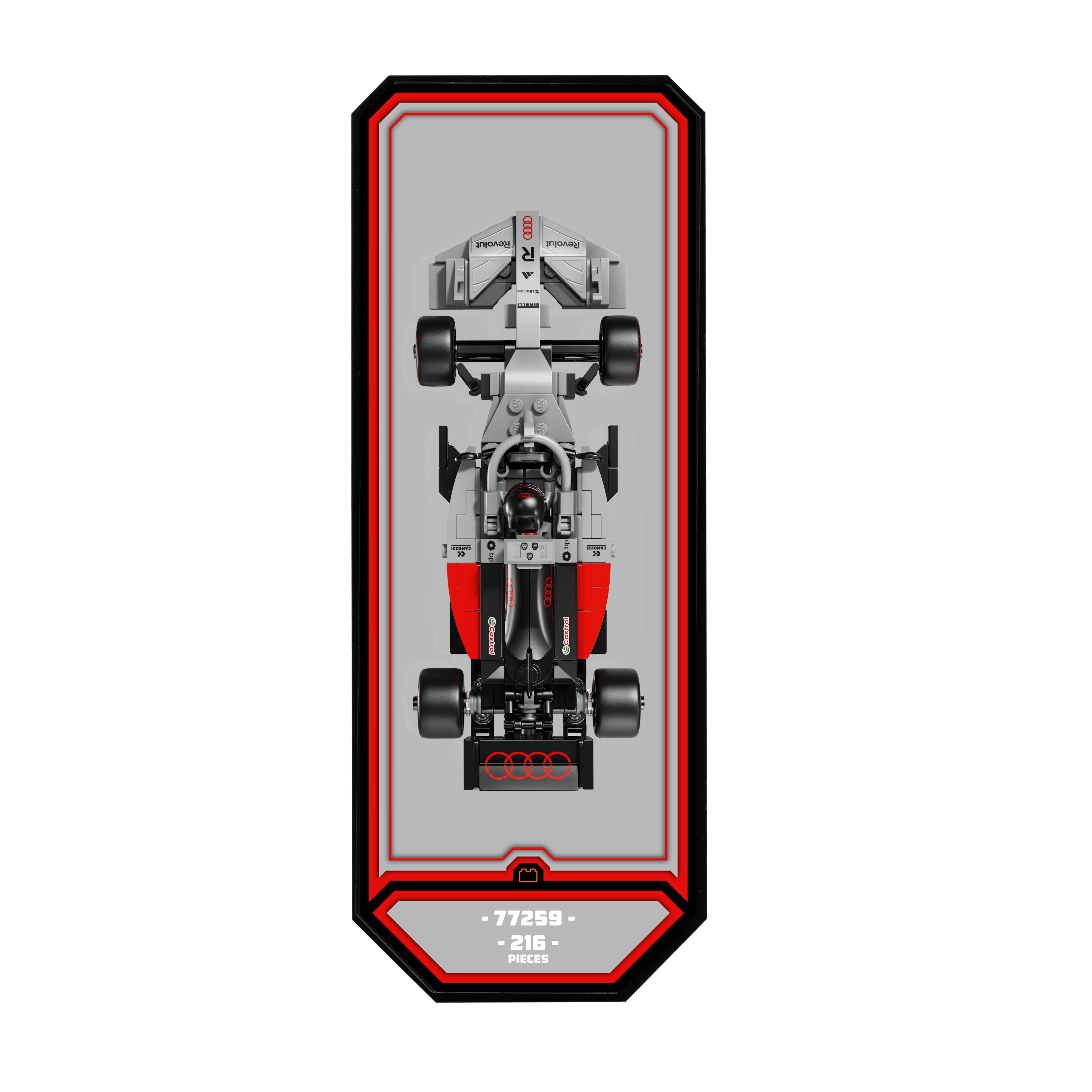 Wall Mountable Display Plinth for LEGO® Speed Champions: Formula 1 Range