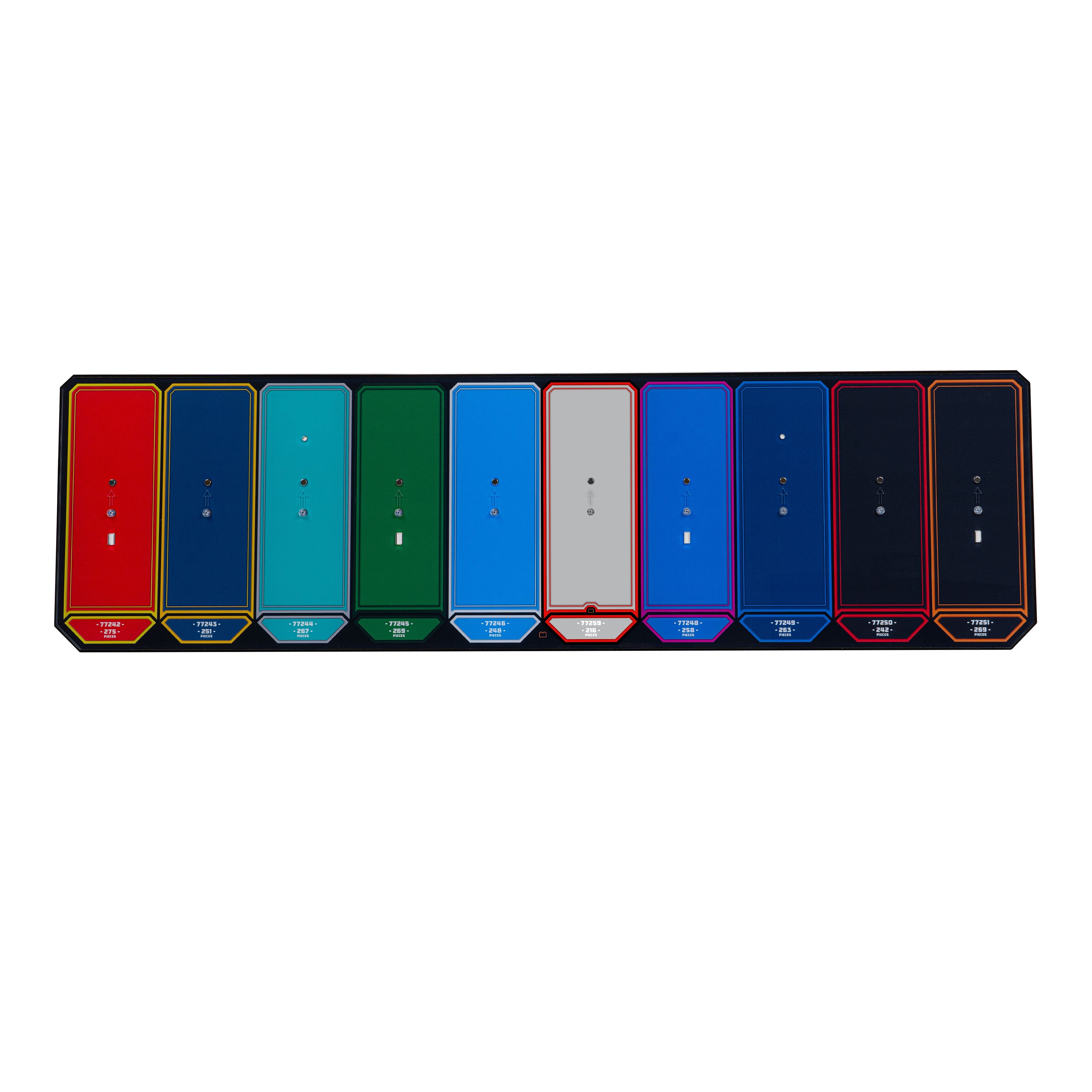 Wall Mountable Display Stand for 10 x LEGO® Speed Champions: Formula 1 Range