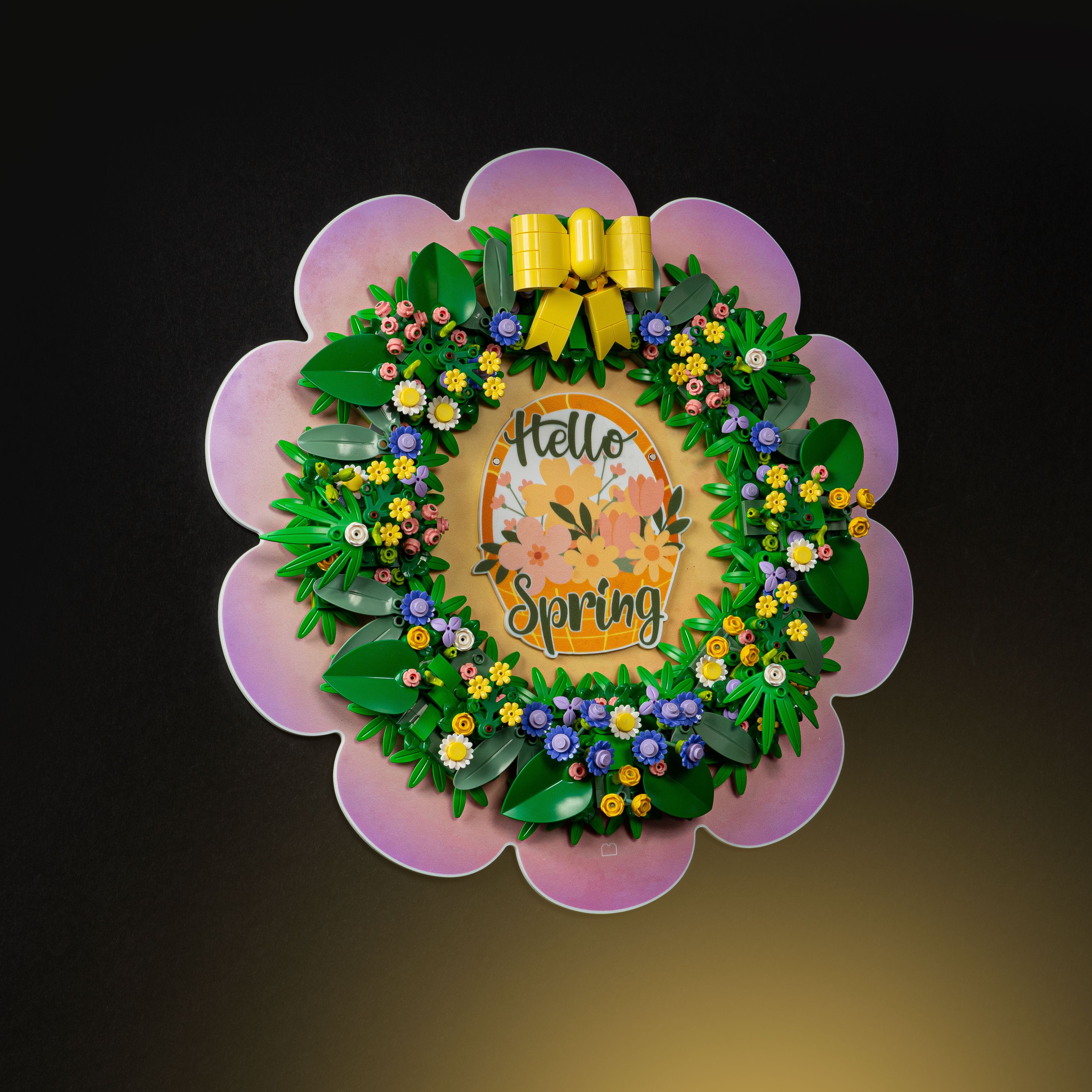 Limited Edition Wall Mounted Display Stand for LEGO® Spring Wreath (40957)