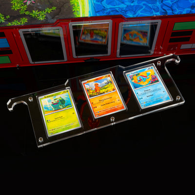 Limited Edition Display Case for LEGO® Pokémon™: Venusaur, Charizard and Blastoise (72153) with Trading Card Display