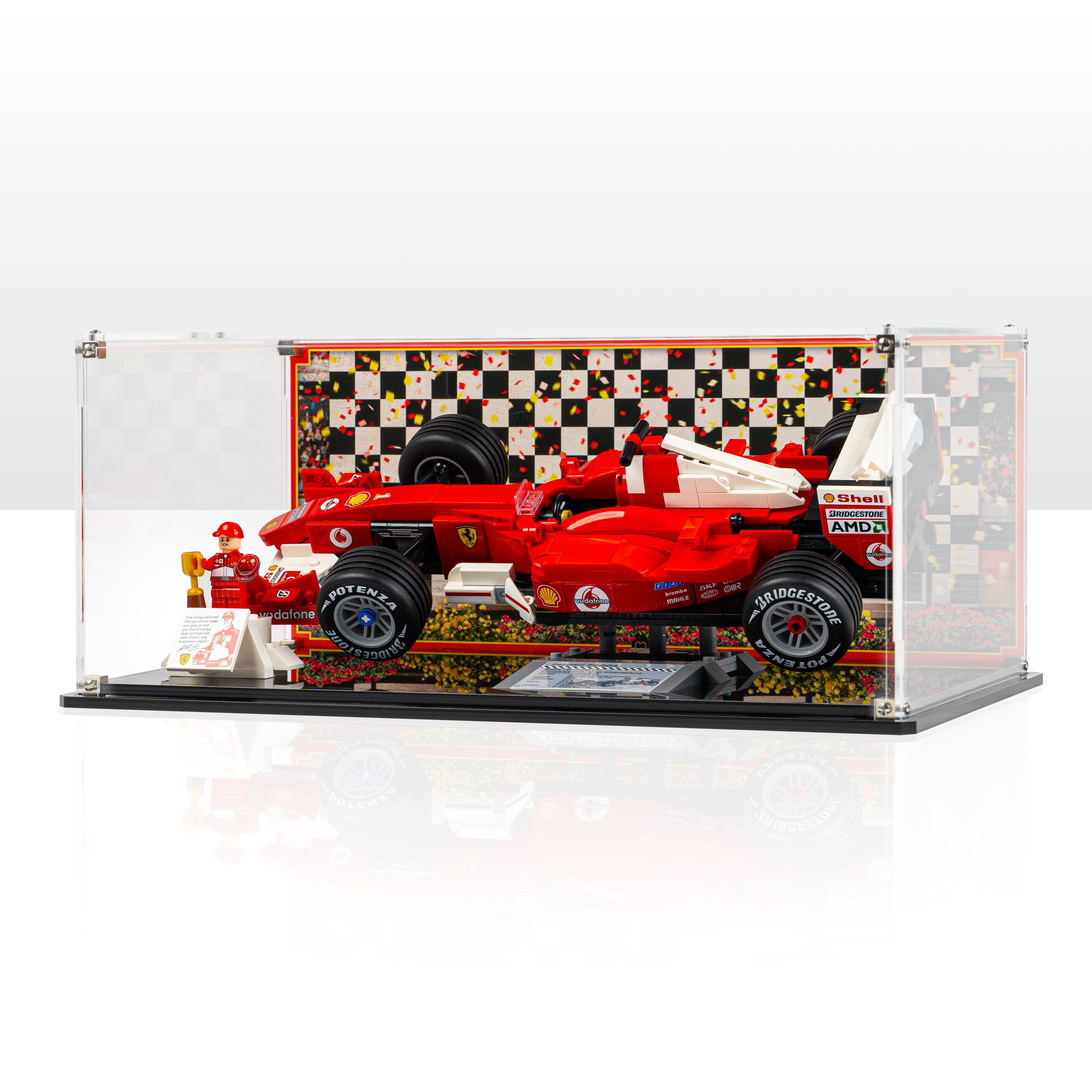Display Case for LEGO® Icons: Ferrari F2004 & Michael Schumacher (11375)