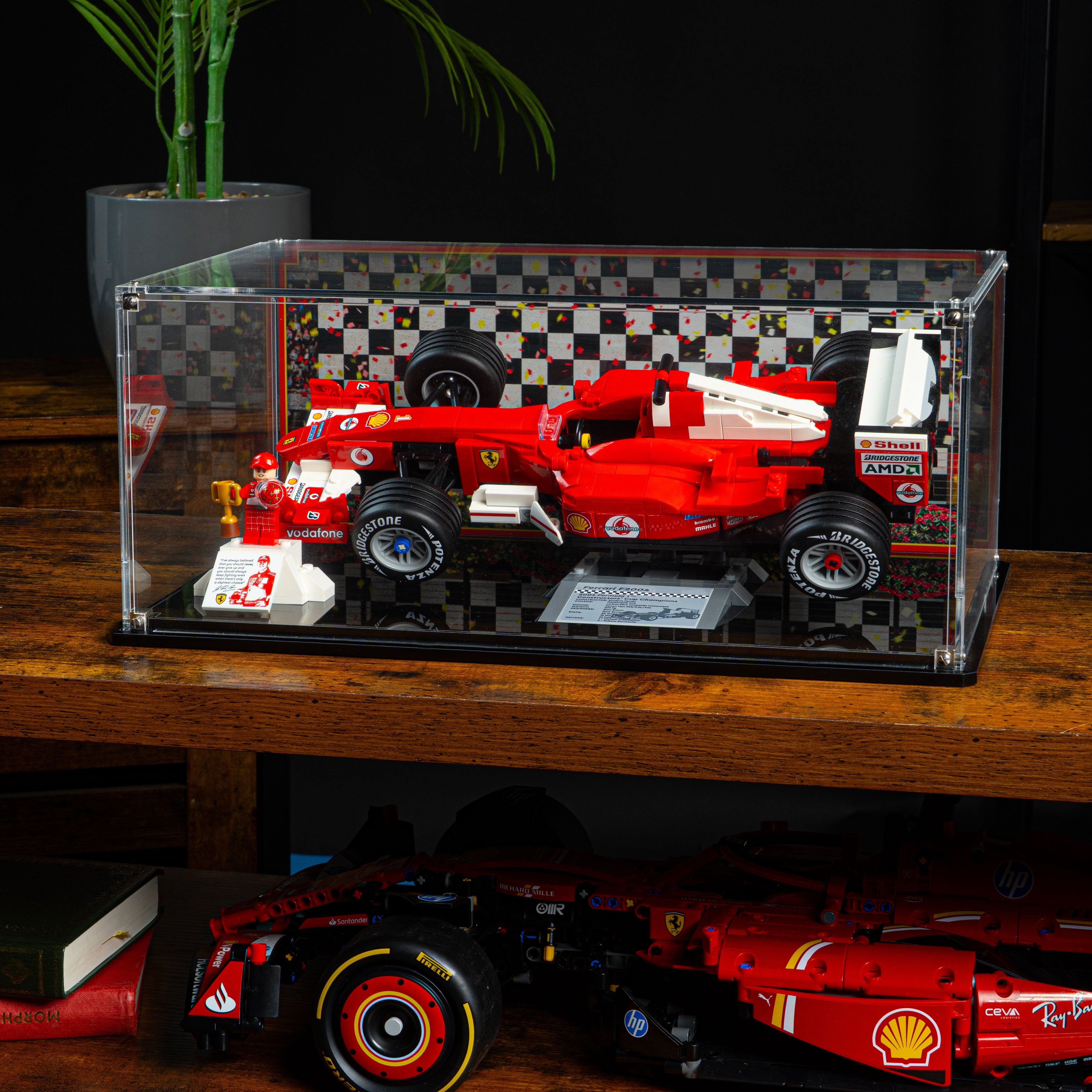 Display Case for LEGO® Icons: Ferrari F2004 & Michael Schumacher (11375)