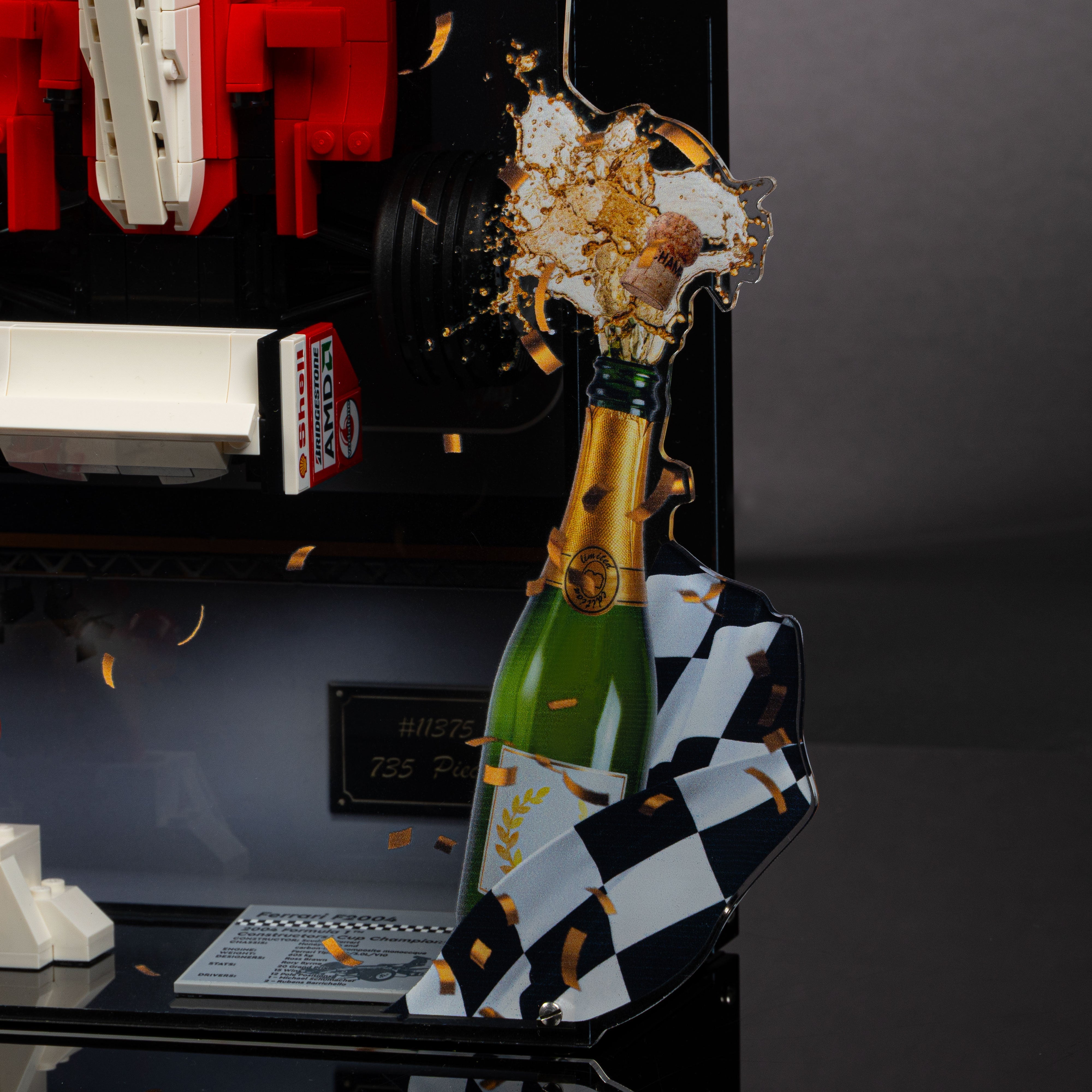 Limited Edition Wall Mountable Display Case for LEGO® Icons: F1 Legends (10330, 10353, 11375)