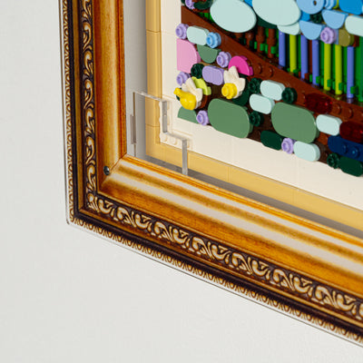 Wall Mounted Display Case for LEGO® Art: Claude Monet – Bridge over a Pond of Water Lilies (31220)