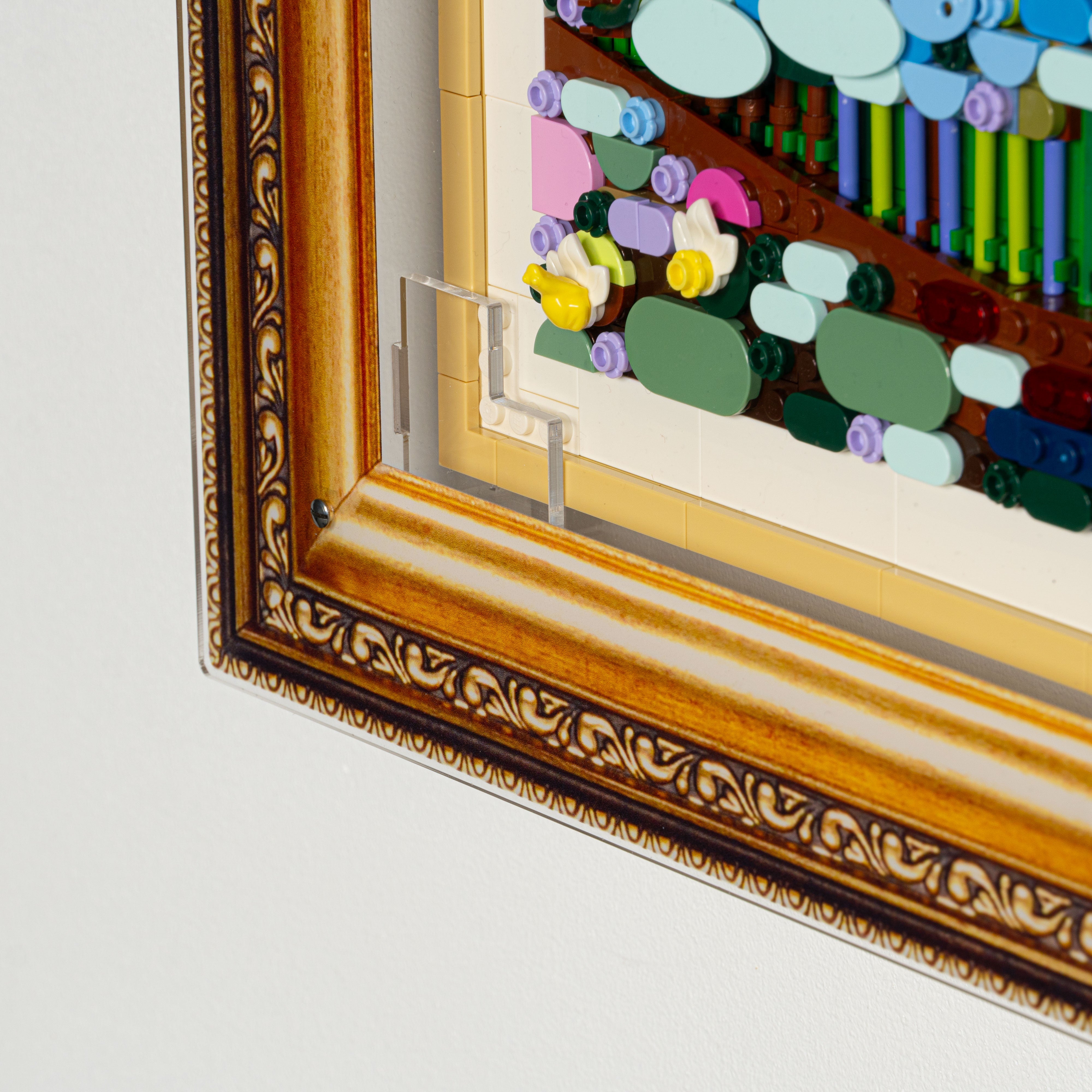 Wall Mounted Display Case for LEGO® Art: Claude Monet – Bridge over a Pond of Water Lilies (31220)