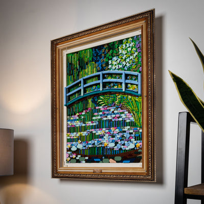 Wall Mounted Display Case for LEGO® Art: Claude Monet – Bridge over a Pond of Water Lilies (31220)