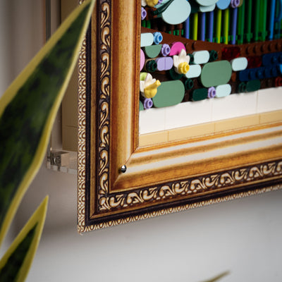 Wall Mounted Display Case for LEGO® Art: Claude Monet – Bridge over a Pond of Water Lilies (31220)