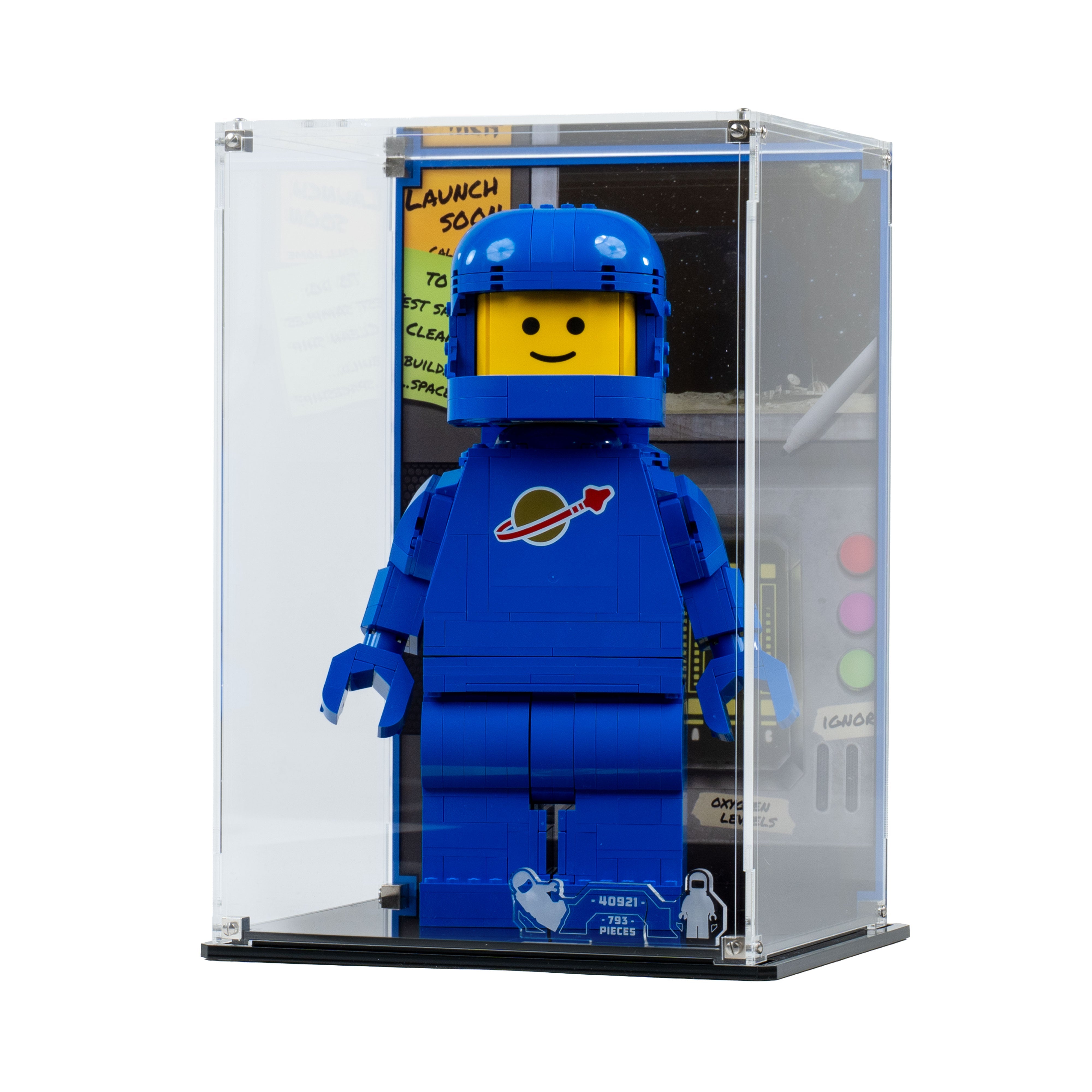 Display Case for LEGO® Up-Scaled Blue Astronaut Minifigure (40921)