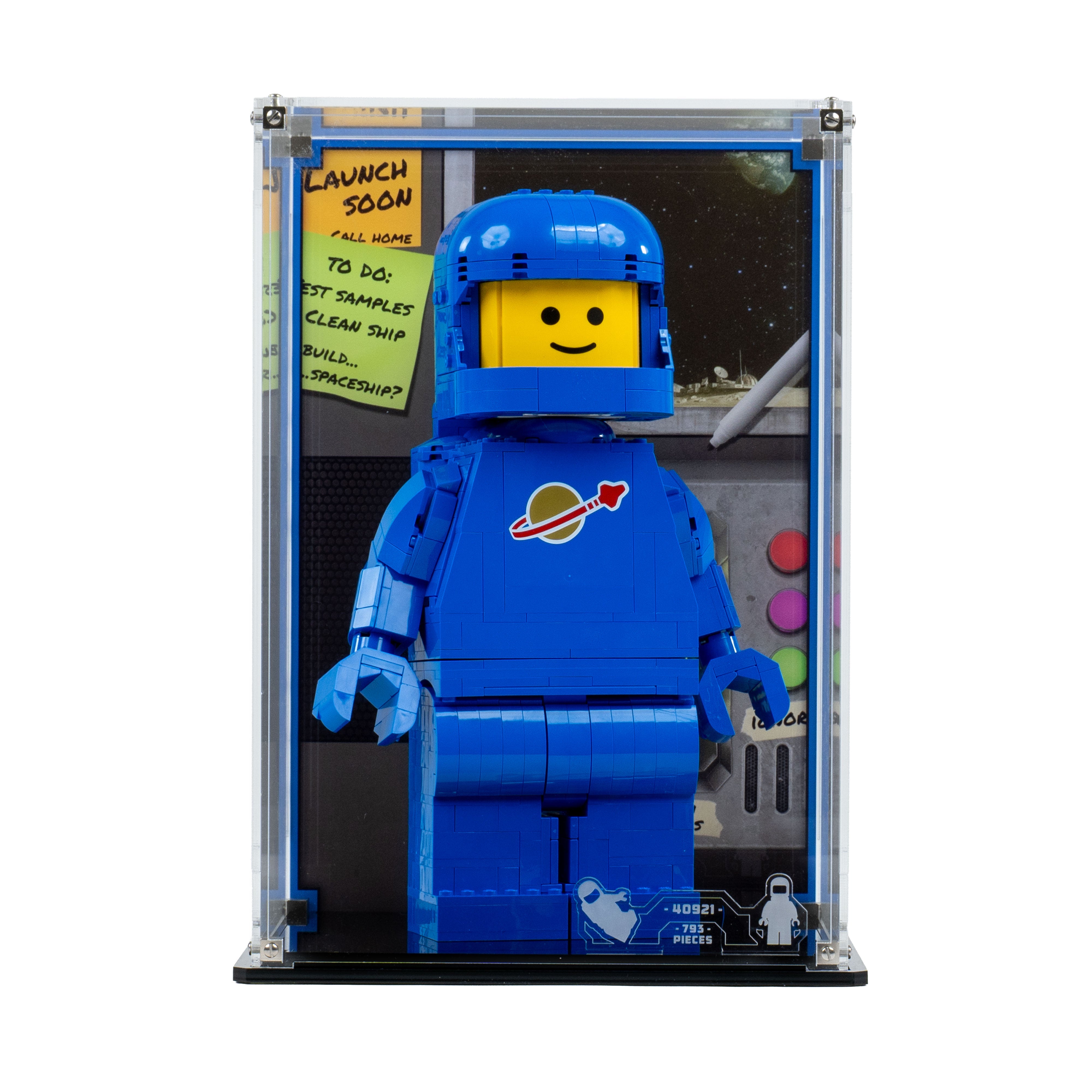Display Case for LEGO® Up-Scaled Blue Astronaut Minifigure (40921)