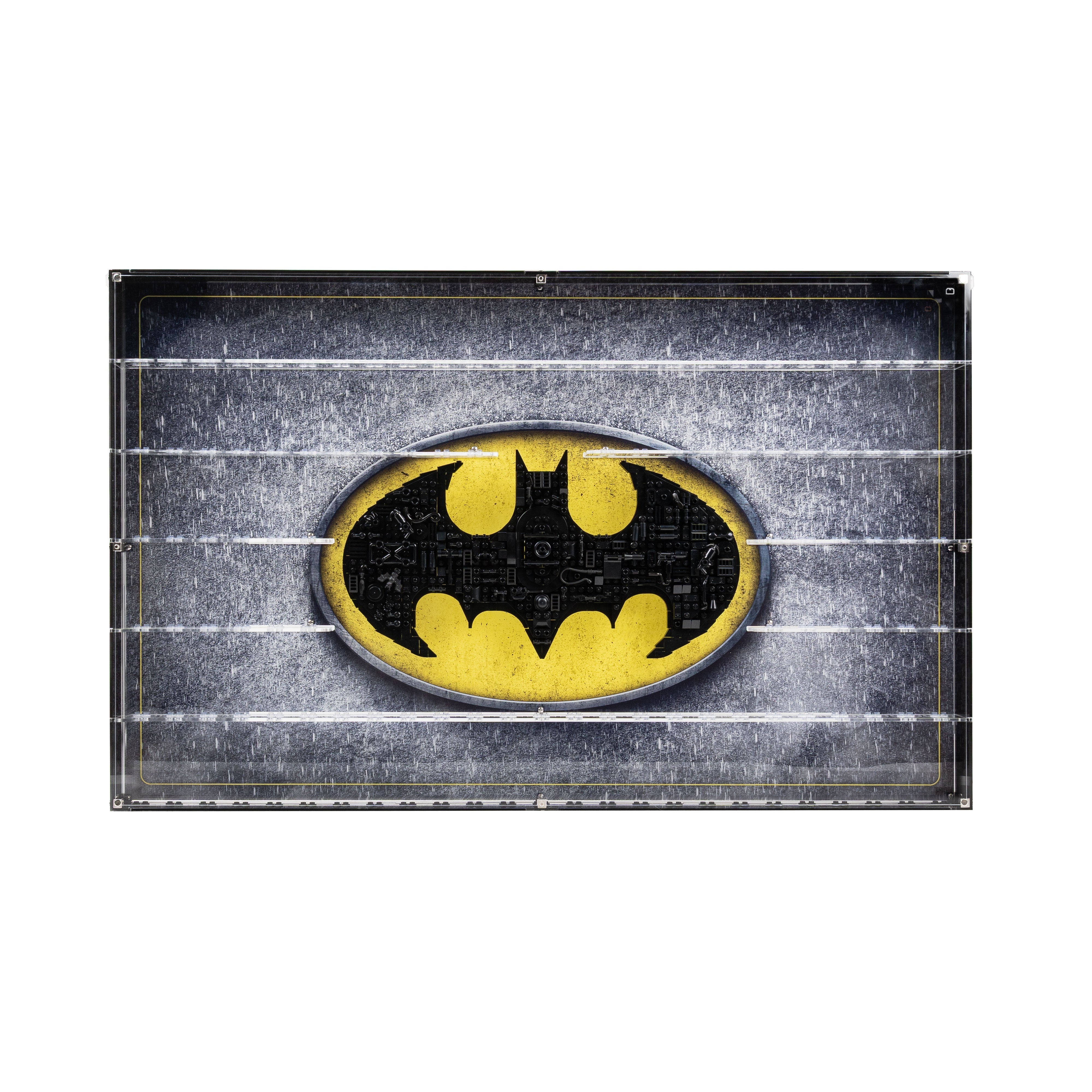 Wall Mounted Display Case for LEGO® Batman™ Logo & 121 Minifigures (76330)