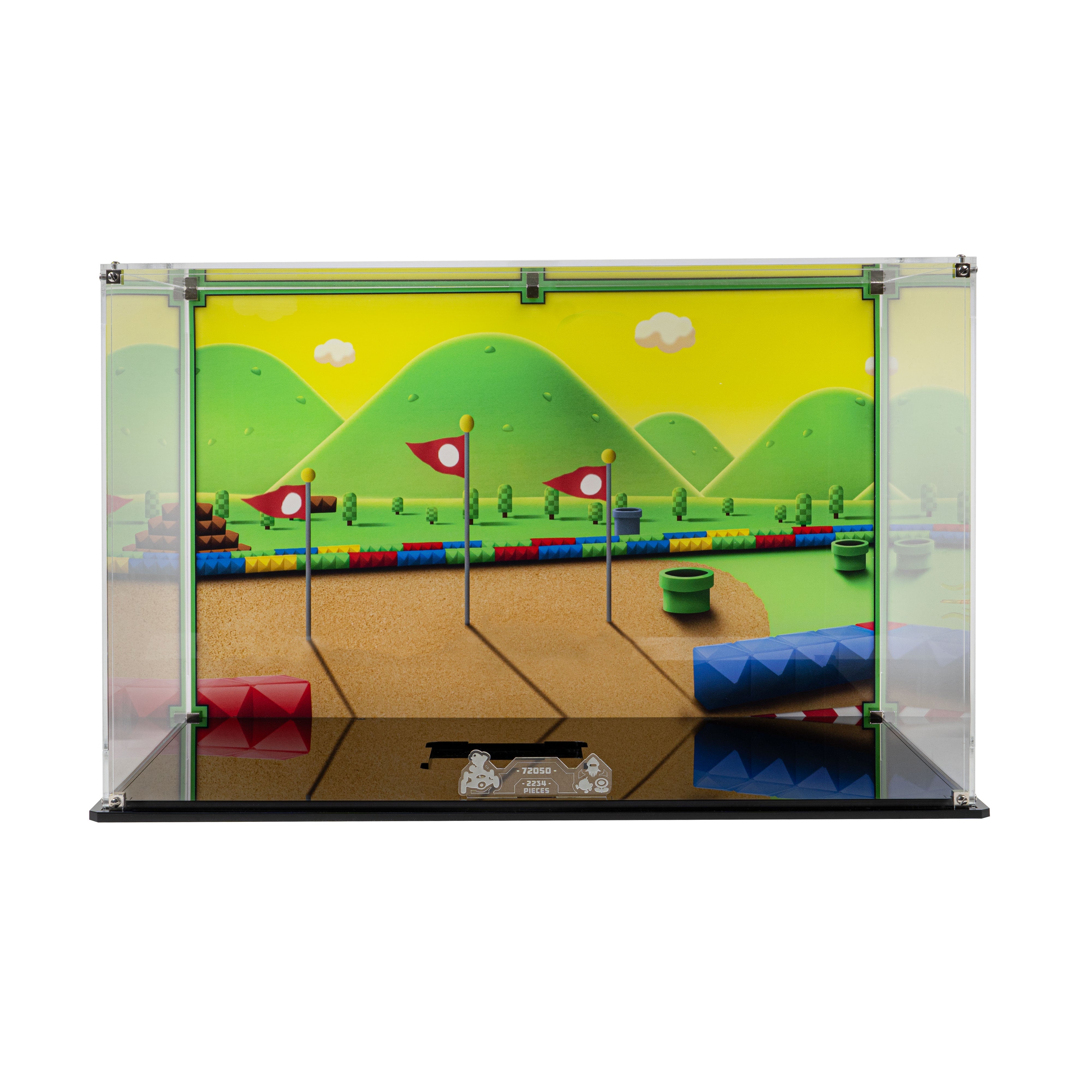 Display Case for LEGO® Mario Kart™ Luigi & Mach 8 (72050)