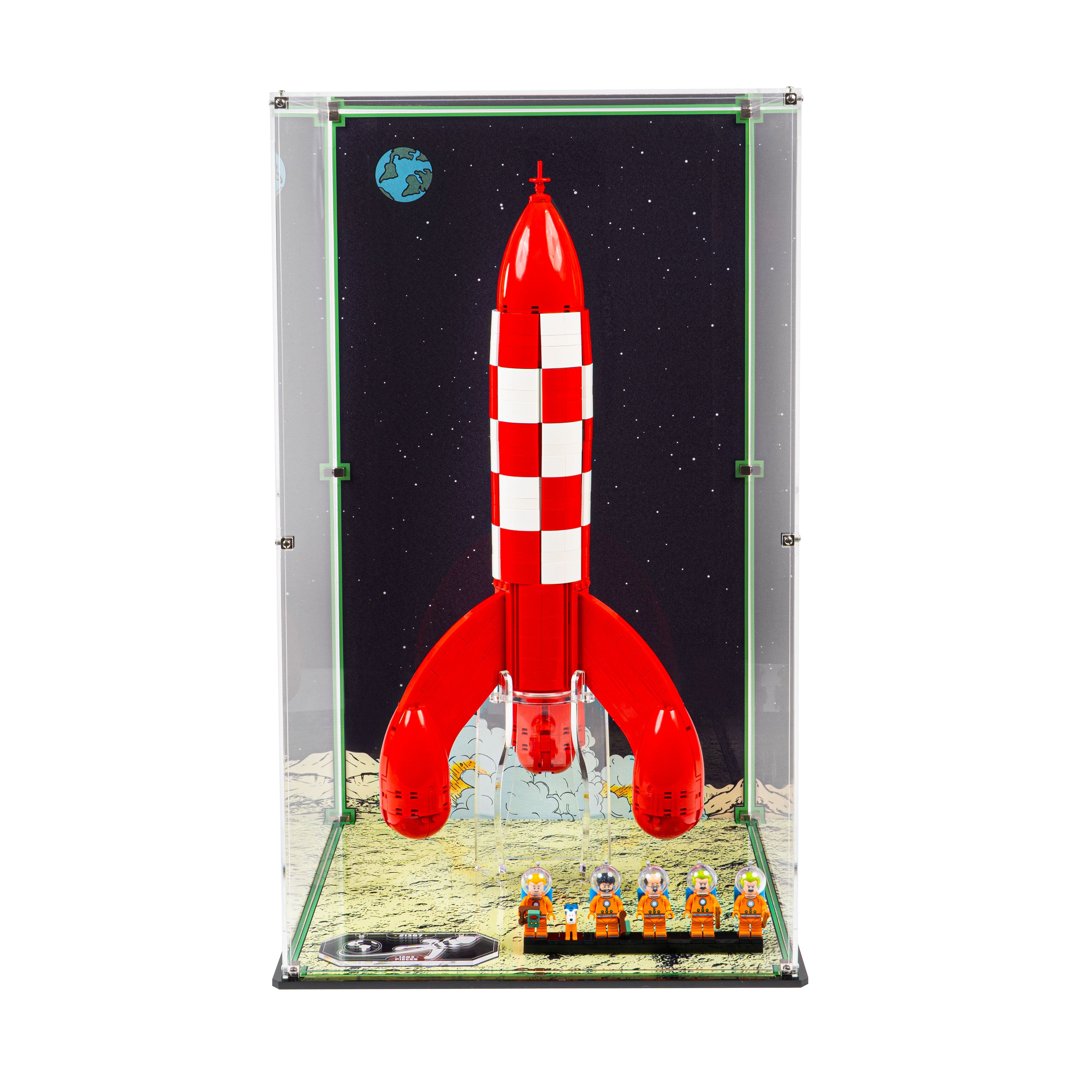Display Case for LEGO® Ideas: Tintin® Moon Rocket (21367)