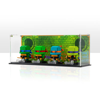 Display Case for LEGO® Brickheadz Teenage Mutant Ninja Turtles Figures (40878)