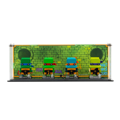 Display Case for LEGO® Brickheadz Teenage Mutant Ninja Turtles Figures (40878)