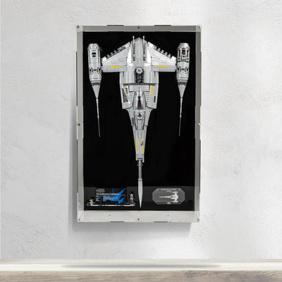 Wall Mountable Display Case for LEGO® Star Wars™ The Mandalorian's N-1 Starfighter™ (75442)