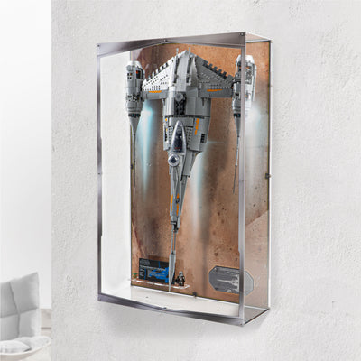 Wall Mountable Display Case for LEGO® Star Wars™ The Mandalorian's N-1 Starfighter™ (75442)