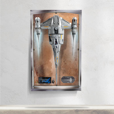 Wall Mountable Display Case for LEGO® Star Wars™ The Mandalorian's N-1 Starfighter™ (75442)