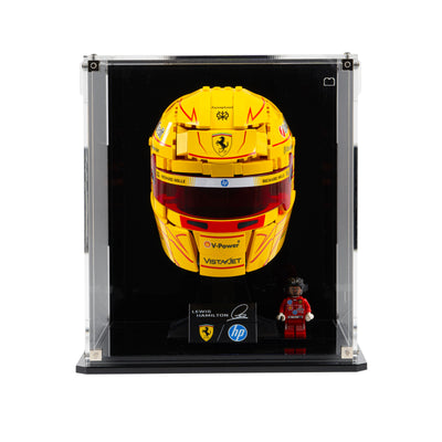 Wall Mountable Display Case for LEGO® Editions: Scuderia Ferrari HP Lewis Hamilton Helmet (43022)