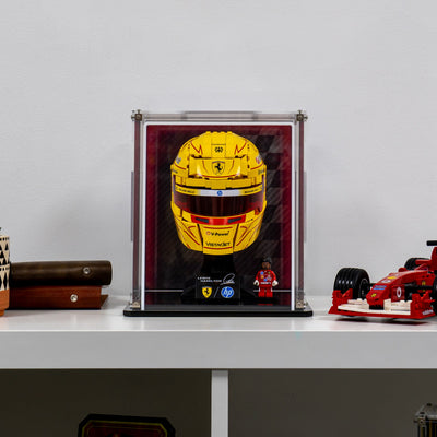 Wall Mountable Display Case for LEGO® Editions: Scuderia Ferrari HP Lewis Hamilton Helmet (43022)