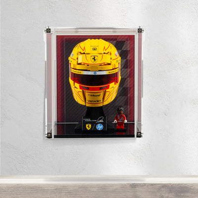 Wall Mountable Display Case for LEGO® Editions: Scuderia Ferrari HP Lewis Hamilton Helmet (43022)