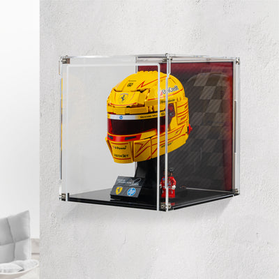 Wall Mountable Display Case for LEGO® Editions: Scuderia Ferrari HP Lewis Hamilton Helmet (43022)