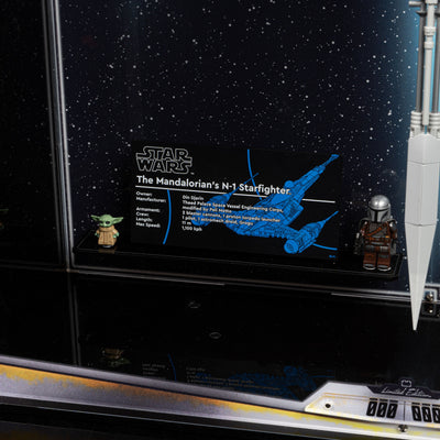 Limited Edition Wall Mountable Display Case for LEGO® Star Wars™ The Mandalorian's N-1 Starfighter™ (75442)
