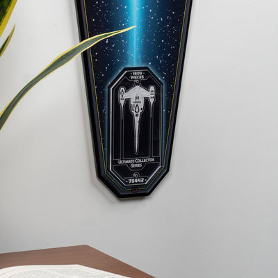 Wall Mounted Display Stand for LEGO® Star Wars™ The Mandalorian's N-1 Starfighter™ (75442)