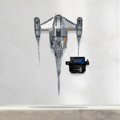 Wall Mounted Display Stand for LEGO® Star Wars™ The Mandalorian's N-1 Starfighter™ (75442)