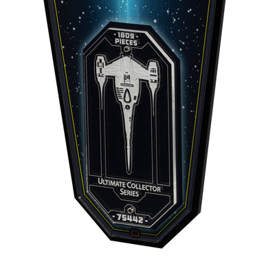 Wall Mounted Display Stand for LEGO® Star Wars™ The Mandalorian's N-1 Starfighter™ (75442)