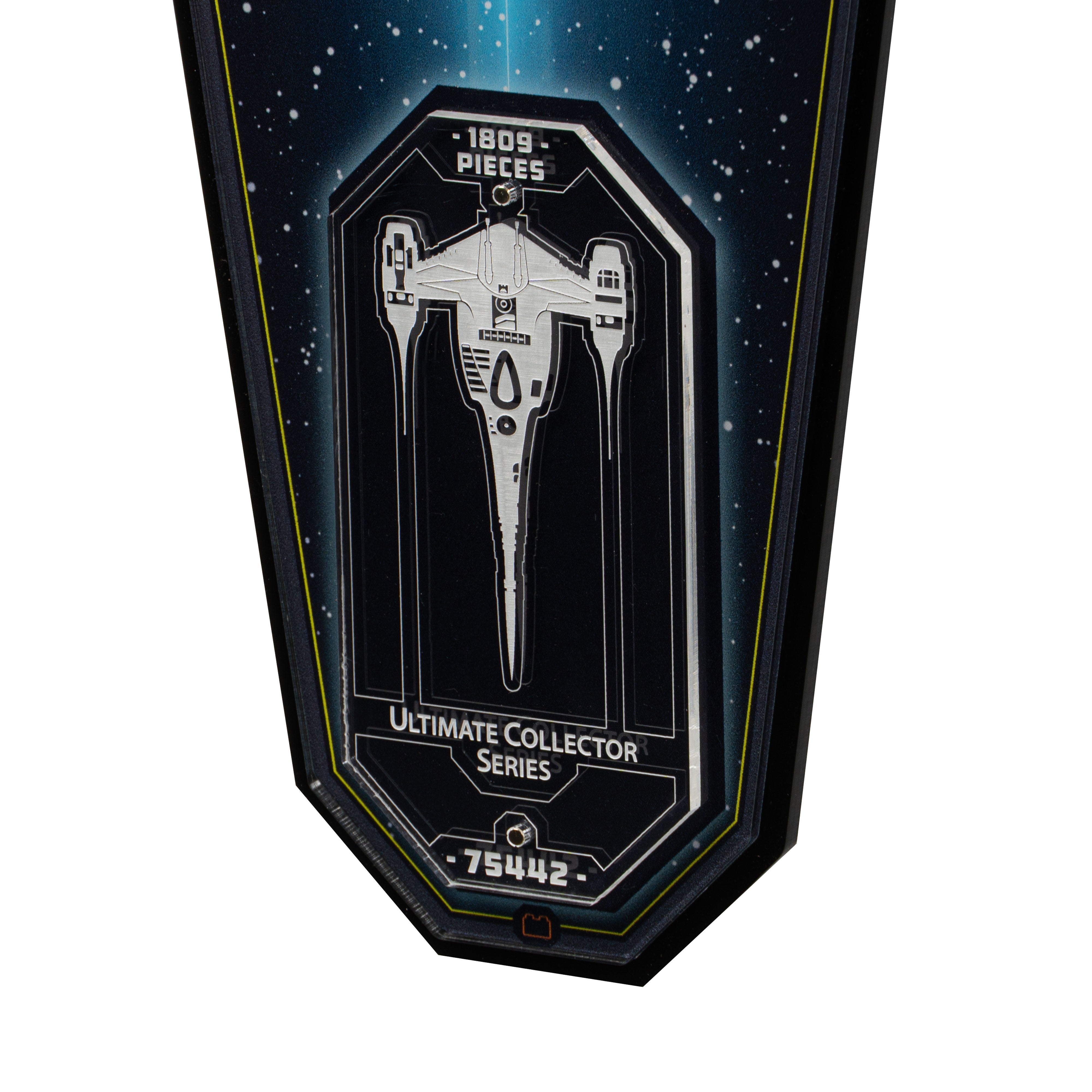 Wall Mounted Display Stand for LEGO® Star Wars™ The Mandalorian's N-1 Starfighter™ (75442)