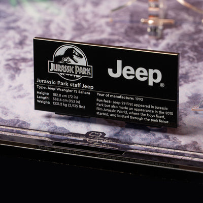 Limited Edition Display Case for LEGO® Jurassic Park Jeep® Wrangler (77984)