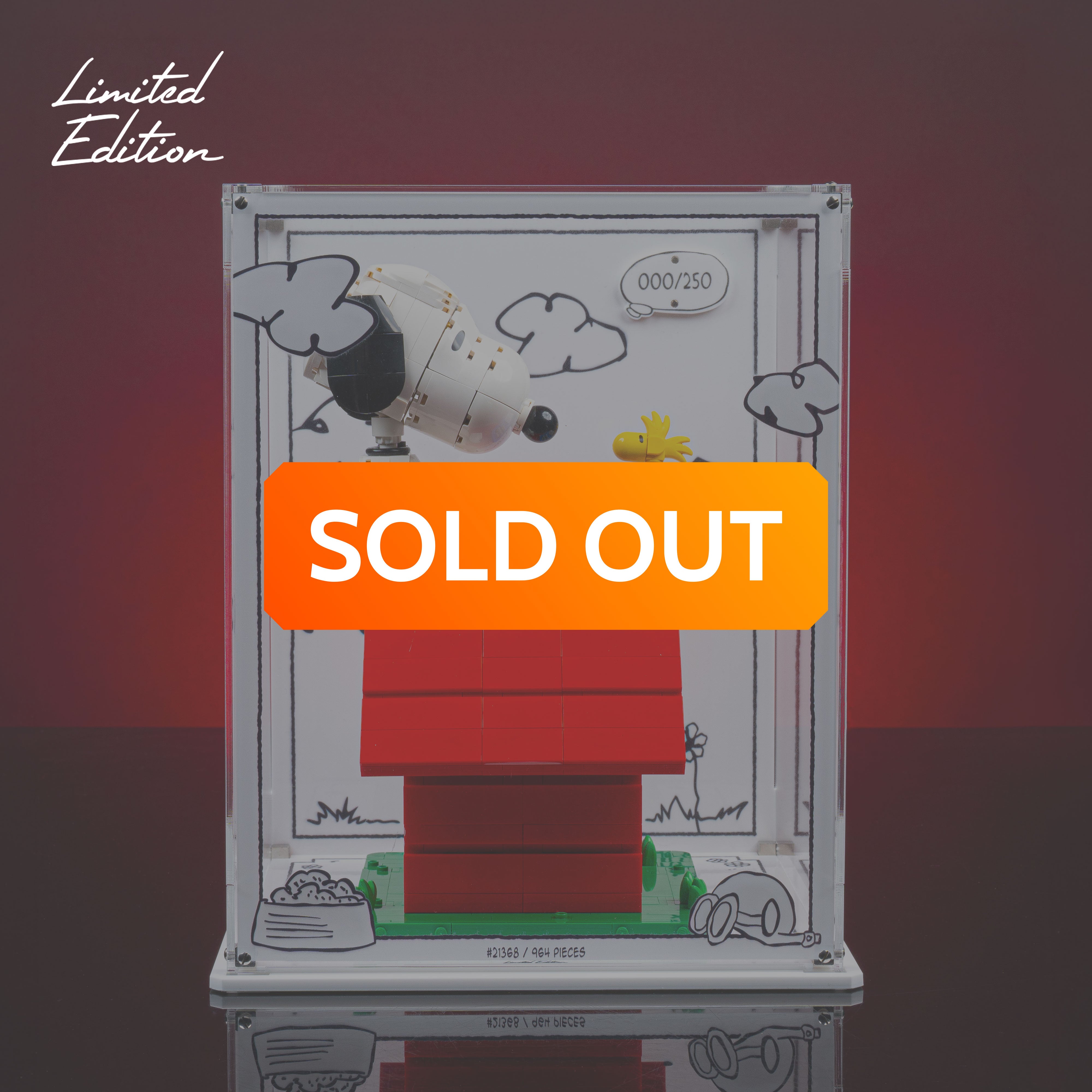 Limited Edition Display Case for LEGO® Ideas: Peanuts: Snoopy's Doghouse (21368)