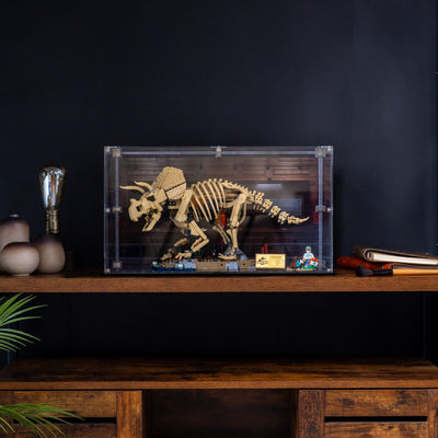 Display Case for LEGO® Dinosaur Fossils: Triceratops (77985)