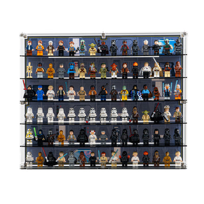 Star Wars Themed Wall Mounted Tiered Display Cases for LEGO® Minifigures