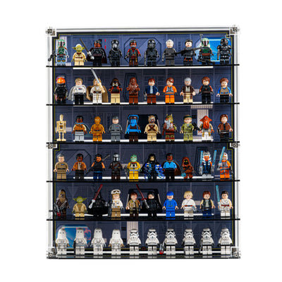 Star Wars Themed Wall Mounted Tiered Display Cases for LEGO® Minifigures