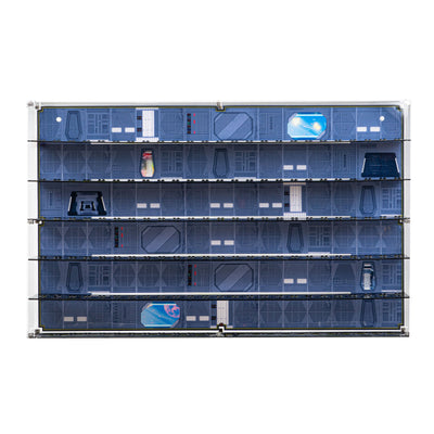 Star Wars Themed Wall Mounted Tiered Display Cases for LEGO® Minifigures