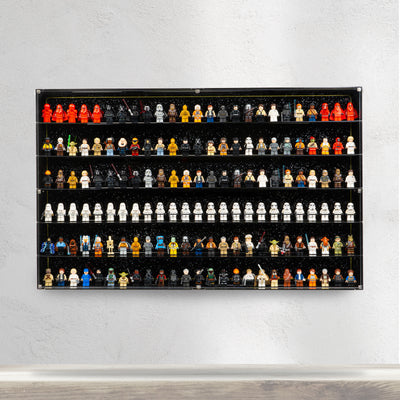 Wall Mounted Tiered Display Cases for LEGO® Minifigures