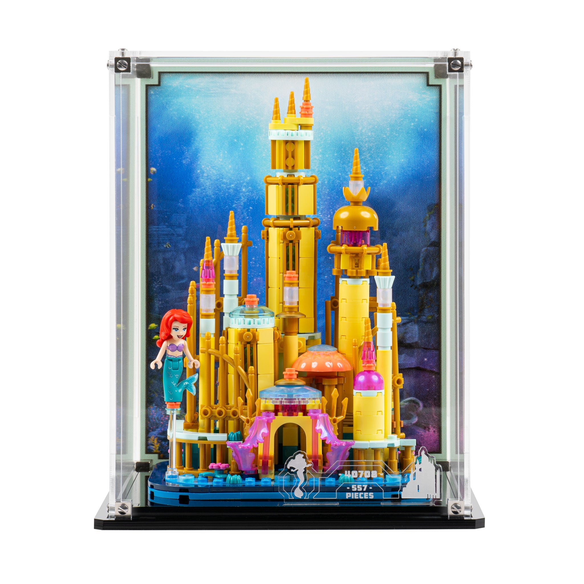 Display Case for LEGO® Mini Disney Ariel’s Castle (40708)