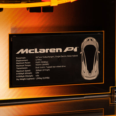 Limited Edition Wall Mounted Display Case for LEGO® Technic™ McLaren P1™ (42172)
