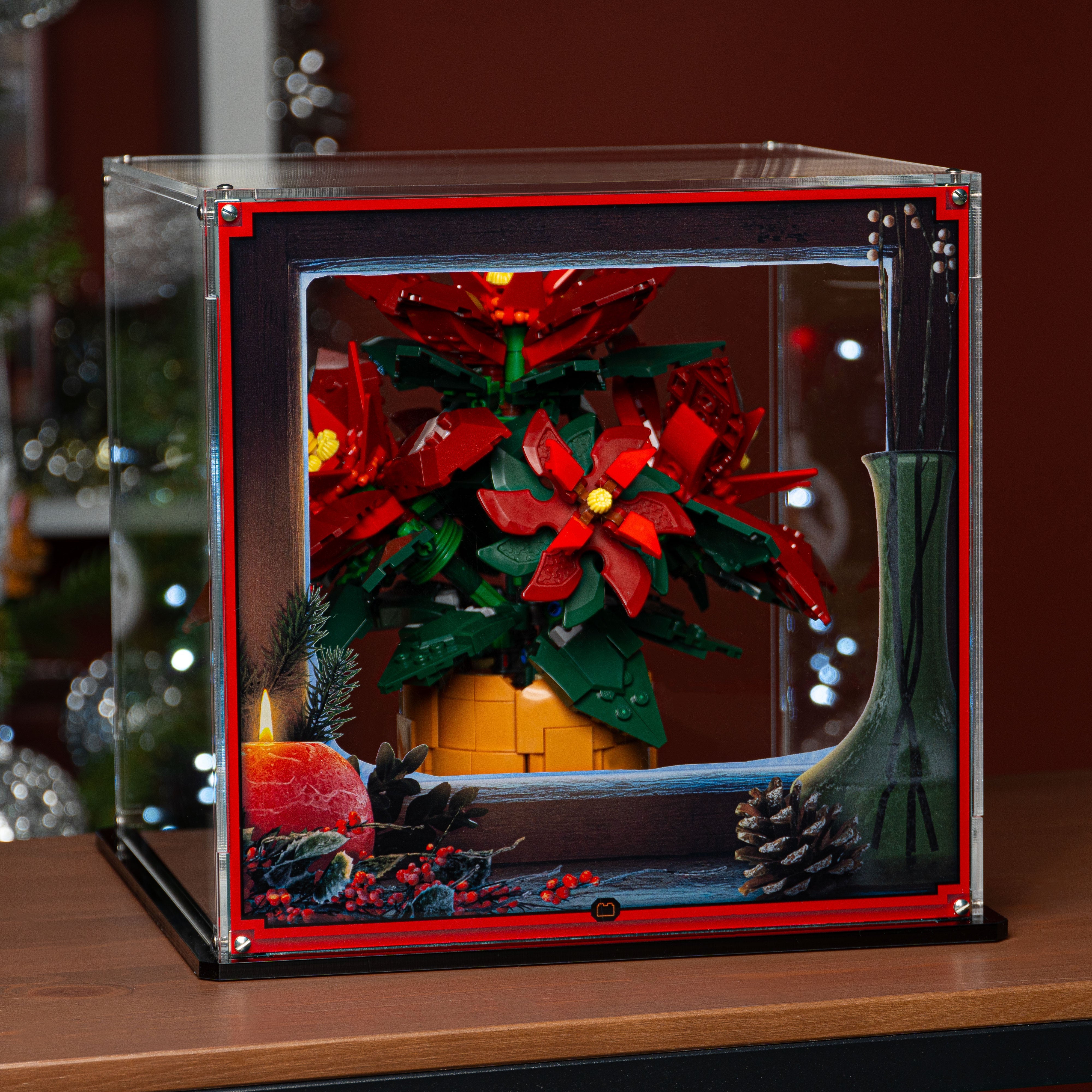 Display Case for LEGO Icons: Poinsettia (10370)