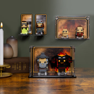 Wall mounted Display for LEGO® Brickheadz: Aragorn™ & Arwen™ (40632)