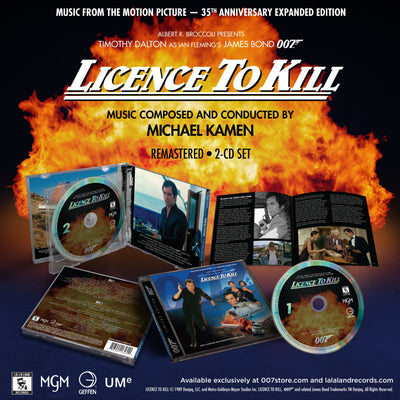 James Bond Licence To Kill Soundtrack Double CD Set - 35th Anniversary Expanded Remastered Edition